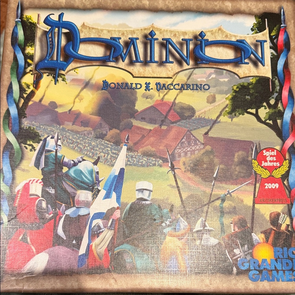 Dominion Strategy Board Game First Edition- Blue and Green